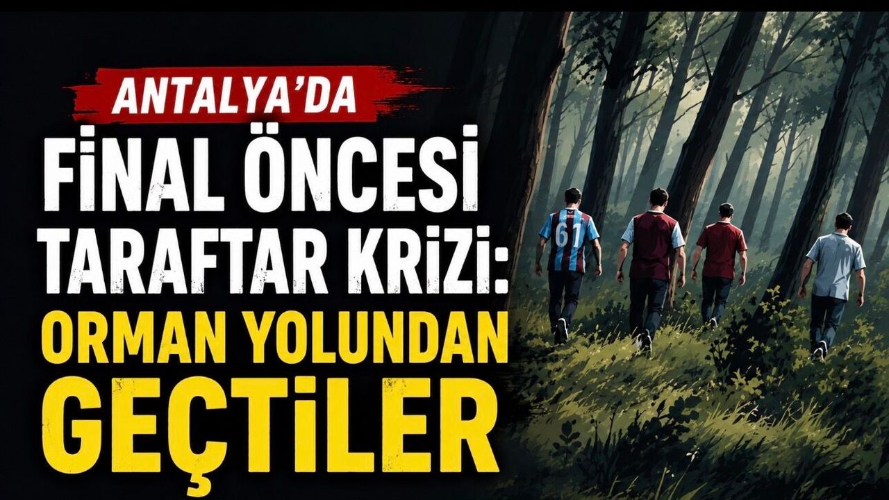 Trabzonspor Taraftarı Orman Yolundan Stada Gitmeye Çalıştı