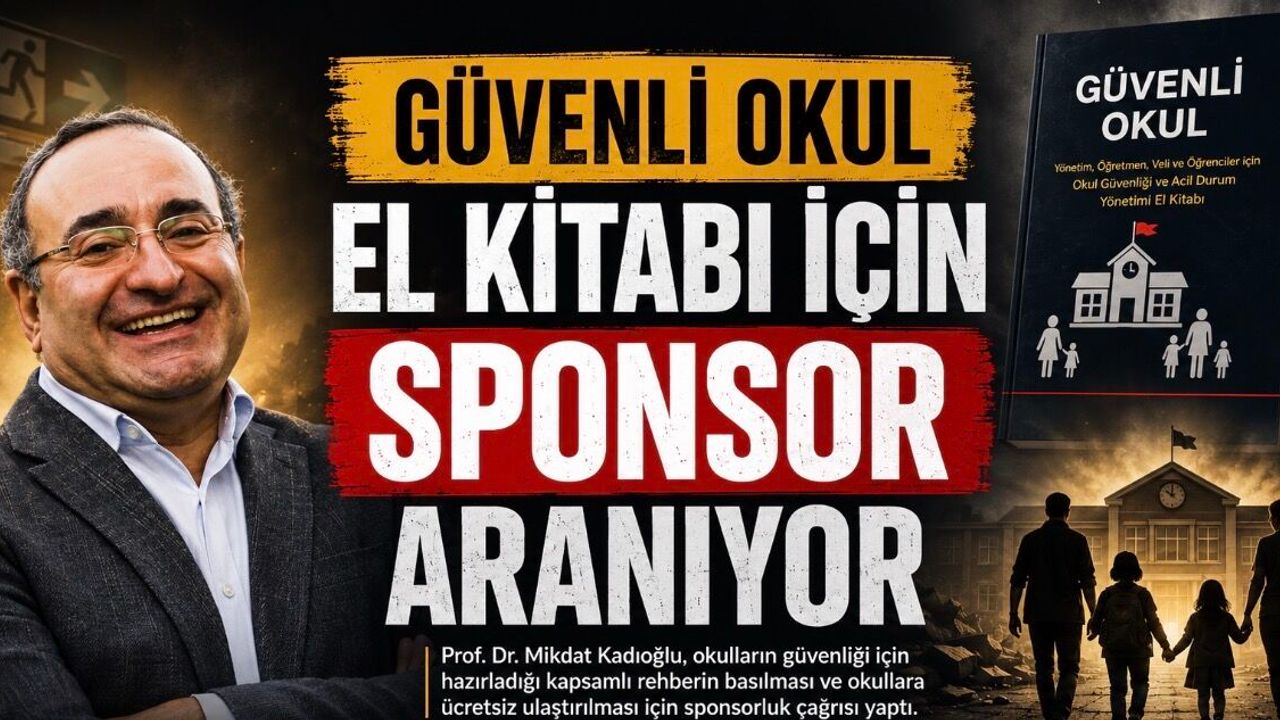 Prof. Dr. Mikdat Kadıoğlu’ndan Güvenli Okul Kitabı İçin Spon