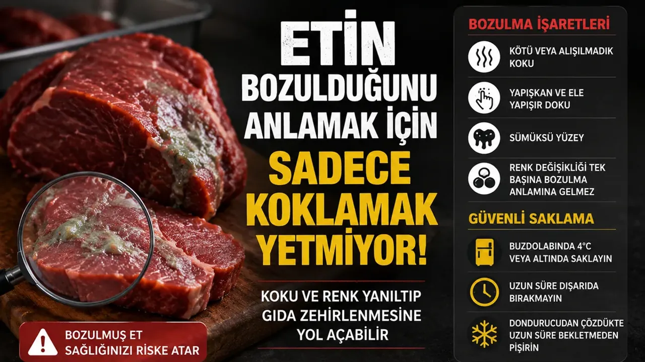 Etin Bozulduğunu Anlamak İçin Sadece Koklamak Yetmiyor