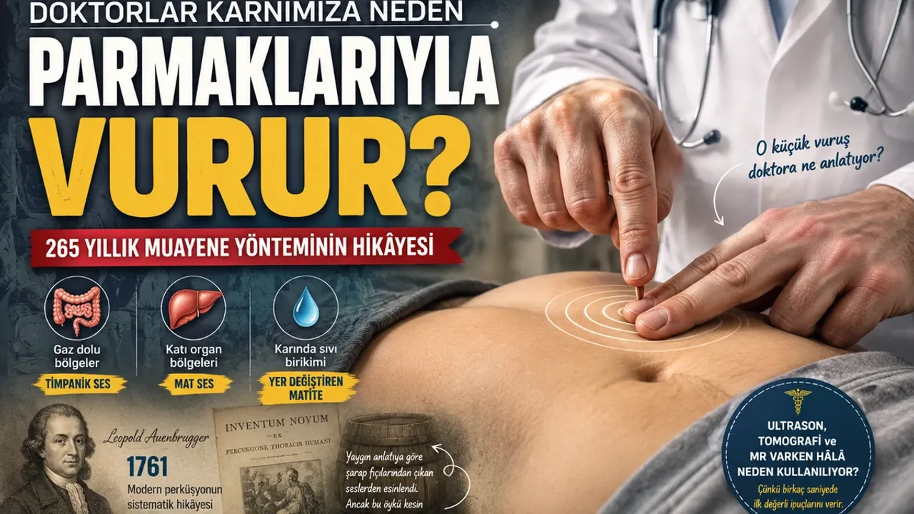 Doktorlar Karnımıza Neden Parmaklarıyla Vurur? 265 Yıllık Muayene Yönteminin Hikâyesi