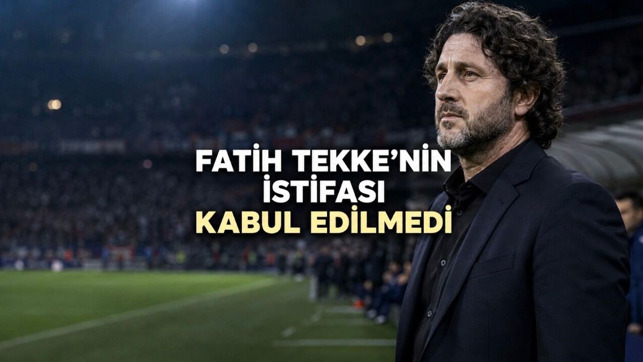 Trabzonspor Fatih Tekke’nin İstifasını Kabul Etmedi