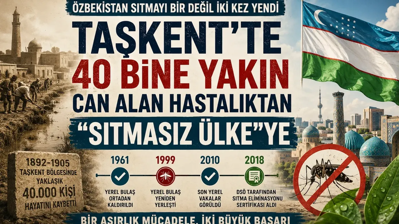 Özbekistan Sıtmayı Bir Değil İki Kez Yendi: Taşkent’te 40 Bine Yakın Can Alan Hastalıktan “Sıtmasız Ülke”ye