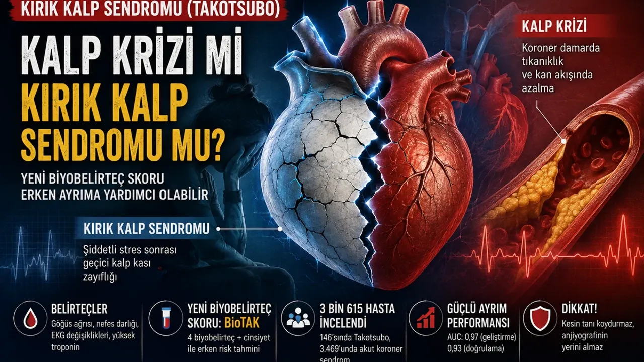Kırık Kalp Sendromu Kalp Krizinden Nasıl Ayırt Edilir? Yeni BioTAK Skoru Dikkat Çekti