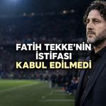 Trabzonspor Fatih Tekke’nin İstifasını Kabul Etmedi