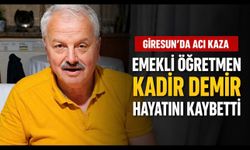 Giresun’da Acı Kaza: Emekli Öğretmen Kadir Demir Hayatını Kaybetti