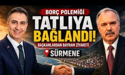 Sürmene’de Borç Polemiği Tatlıya Bağlandı: Başkanlardan Bayram Ziyareti