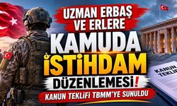 Uzman erbaş ve sözleşmeli erlere kamuda yeni istihdam kapısı