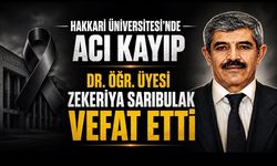 Hakkari Üniversitesi’nde acı kayıp: Dr. Öğr. Üyesi Zekerya Sarıbulak hayatını kaybetti