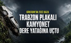 Trabzon Plakalı Kamyonet Giresun’da Dere Yatağına Uçtu: Halil Yıldırım Vefat Etti