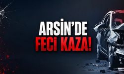 Arsin’de İki Otomobil Çarpıştı: 2 Kişi Ağır Yaralandı