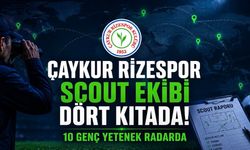 Çaykur Rizespor scout ekibi dört kıtada! İşte radarındaki 10 genç futbolcu