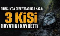 Giresun’da Feci Kaza: Dere Yatağına Yuvarlanan Otomobilde 3 Kişi Yaşamını Yitirdi