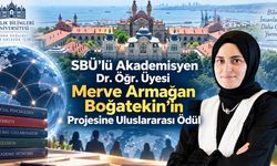 SBÜ Akademisyeni Dr. Öğr. Üyesi Merve Armağan Boğatekin’in Projesine Uluslararası Ödül