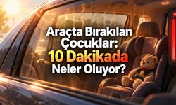 Çocuklar İçin Araçta 10 Dakikalık Tehlike: Sıcaklık 11°C Artabiliyor!