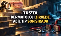 TUS’ta dikkat çeken puan farkı: Dermatoloji zirvede, acil tıp son sırada