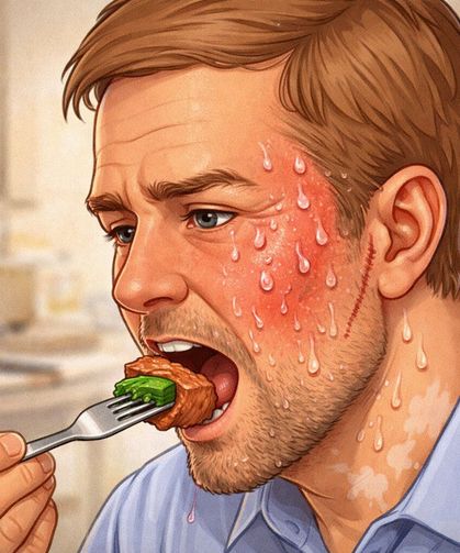 Frey Sendromu Nedir, Nasıl Anlaşılır? Yemek Yerken Yüz Terlemesine Dikkat