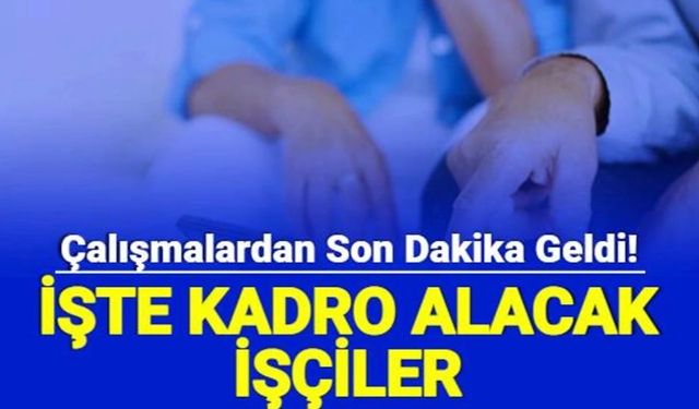 Belediye İşçilerine Kadro Müjdesi: Düzenleme TBMM Gündeminde