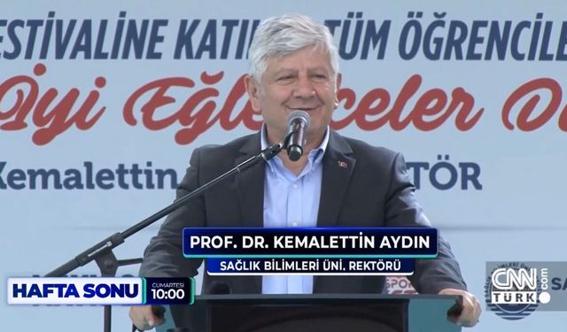 Rektör Prof. Dr. Kemalettin Aydın, CNN TÜRK’te Hakan Çelik ile Hafta Sonu programına konuk oluyor
