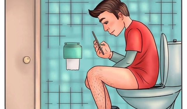 Tuvalette Telefon Kullanan Yandı: Hemoroid Riski Yüzde 45 Artıyor
