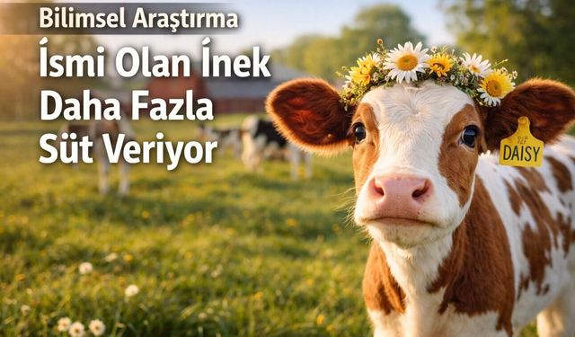 İsmi Olan İnek Sezonda 258 Litre Fazla Süt Veriyor