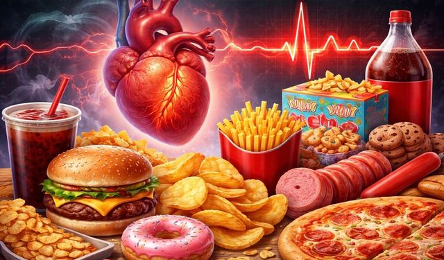 Ultra işlenmiş gıdalar kalp krizi ve inme riskini artırıyor