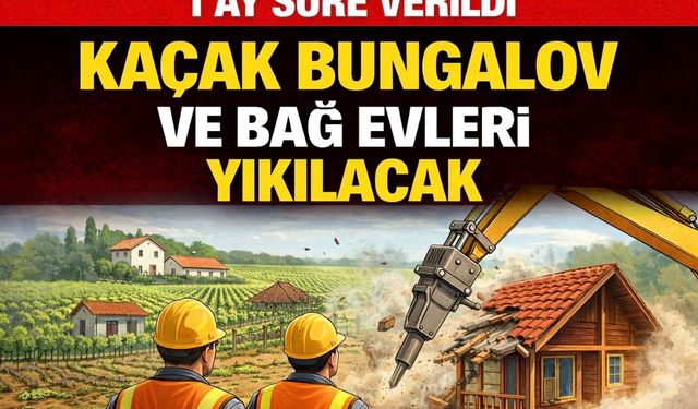 Tarım arazilerindeki izinsiz yapılara sıkı müdahale: 1 ay içinde yıkım