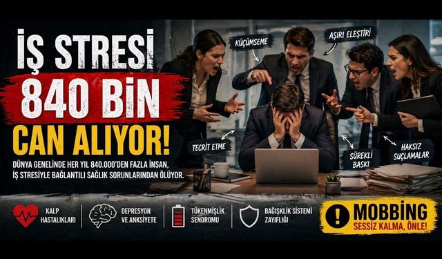İş Stresi Her Yıl 840 Bin Can Alıyor