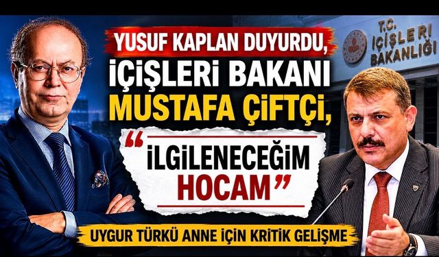 Yusuf Kaplan Duyurdu, İçişleri Bakanı Mustafa Çiftçi: “İlgileneceğim Hocam”