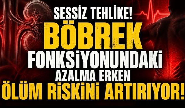 Sessiz Tehlike: Böbrek Fonksiyonundaki Azalma Erken Ölüm Riskini Artırıyor
