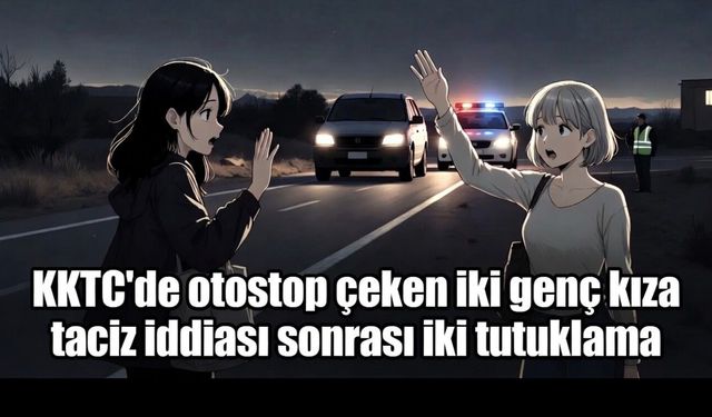 KKTC’de otostop çeken iki genç kıza taciz iddiası sonrası iki tutuklama