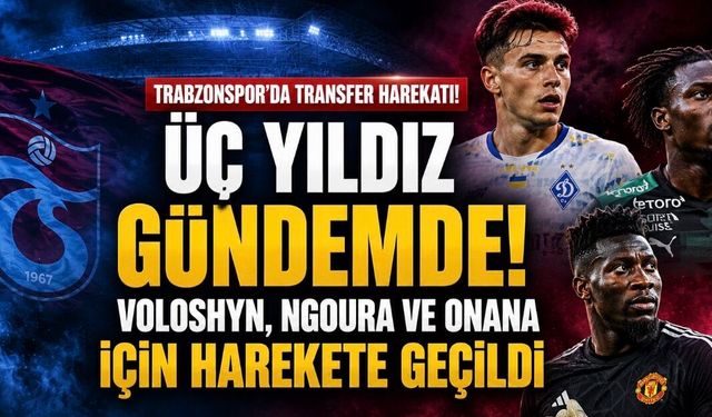 Trabzonspor’da Transfer Kulisleri Hareketlendi: Voloshyn, Ngoura ve Onana Gündemde