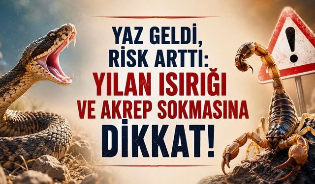 Yaz Geldi, Risk Arttı: Uzmanlardan Yılan Isırıkları ve Akrep Sokmalarına Karşı Hayat Kurtaran Uyarılar