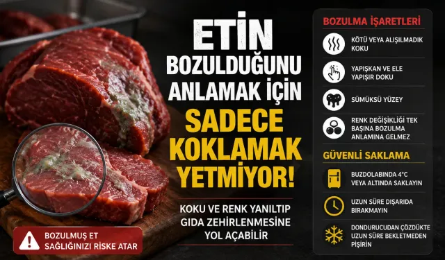 Etin Bozulduğunu Anlamak İçin Sadece Koklamak Yetmiyor