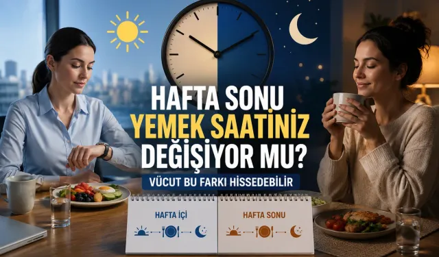 Hafta Sonu Yemek Saatiniz Değişiyor mu? Vücut Bu Farkı Hissedebilir