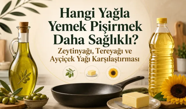 Hangi Yağla Yemek Pişirmek Daha Sağlıklı? Zeytinyağı, Tereyağı ve Ayçiçek Yağı Karşılaştırması