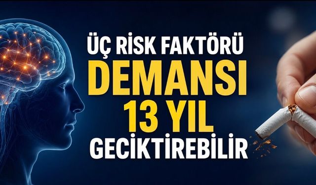 Orta yaşta üç risk faktörünü kontrol etmek demansı 13 yıl geciktirebilir
