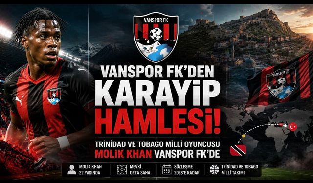 Vanspor FK’den Orta Sahaya Karayip Hamlesi: Molik Khan