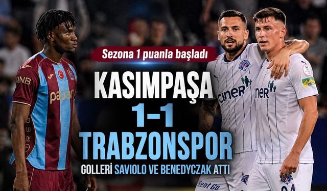 Trabzonspor İstanbul’dan Beraberlikle Döndü: Saviolo’nun Golü Yetmedi