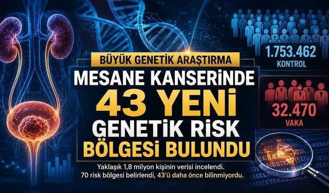 Mesane Kanserinde 43 Yeni Genetik Risk Bölgesi Belirlendi