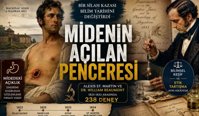 Bir Silah Kazası İnsan Midesine Pencere Açtı: Alexis St. Martin’in Olağanüstü Hikâyesi