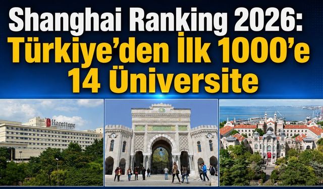 Shanghai Ranking 2026’da Türkiye’nin üniversite tablosu değişti: İlk 1000’de 14 üniversite