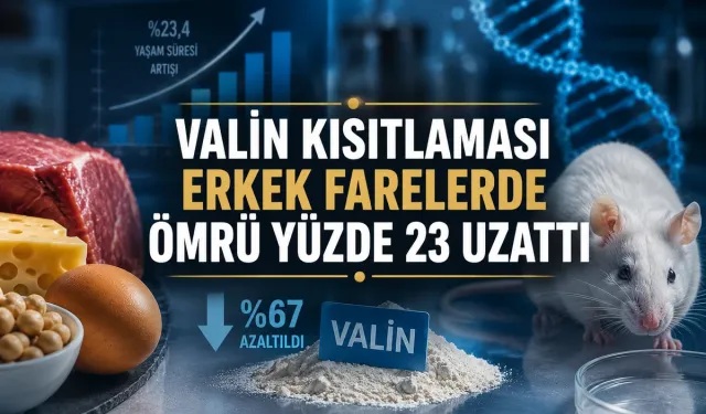 Valin Kısıtlaması Erkek Farelerde Medyan Ömrü Yüzde 23 Uzattı