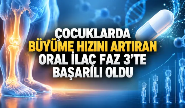 Akondroplazili çocuklarda ağızdan ilaç adayı Faz 3’te büyüme hızını artırdı