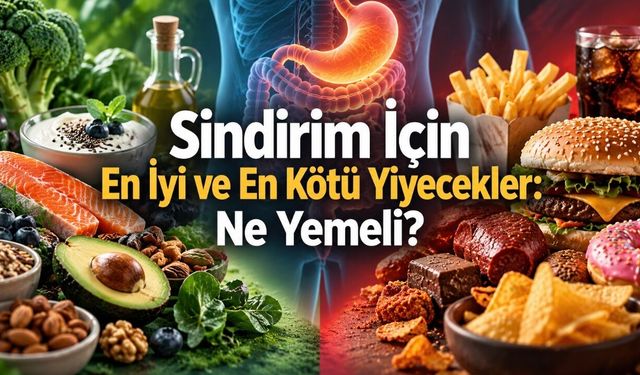 Sindirim Sağlığı İçin En İyi ve En Kötü Yiyecekler