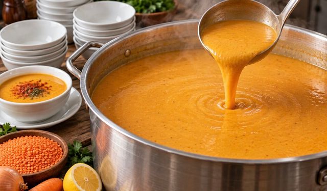 Kalabalık Davetler İçin 100 Kişilik Mercimek Çorbası Tarifi