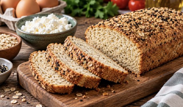Lor Peynirli Protein Ekmeği Tarifi: Unsuz ve Mayasız