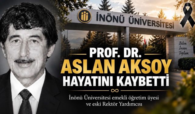 İnönü Üniversitesi’nin Acı Kaybı: Prof. Dr. Aslan Aksoy Vefat Etti