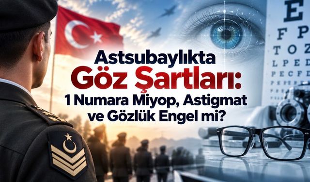 Astsubaylıkta Göz Şartları: 1 Numara Miyop, Astigmat ve Gözlük Engel mi?