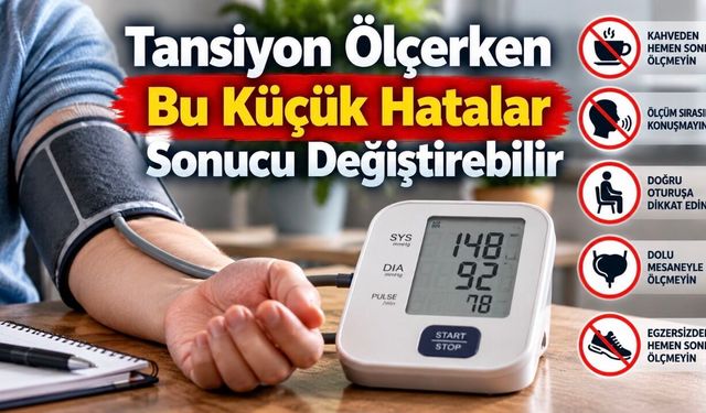 Evde Tansiyon Ölçerken Yapılan 7 Hata: Sonuç Yanlış Çıkabilir
