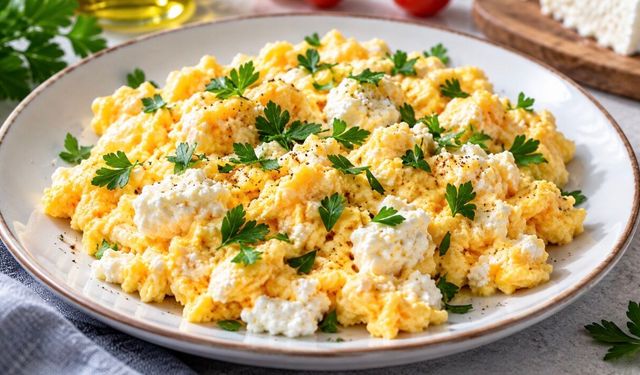 Lor Peynirli Omlet Tarifi: Yüksek Proteinli Sağlıklı Kahvaltı